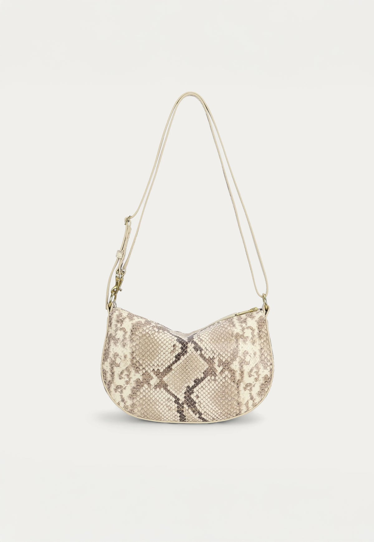 Deadly Ponies Mini Sling Bag in Desert Python, crafted from premium python-embossed calf leather.