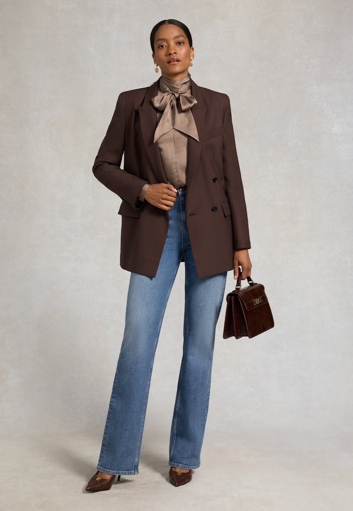 Ariella Blouse - Truffle