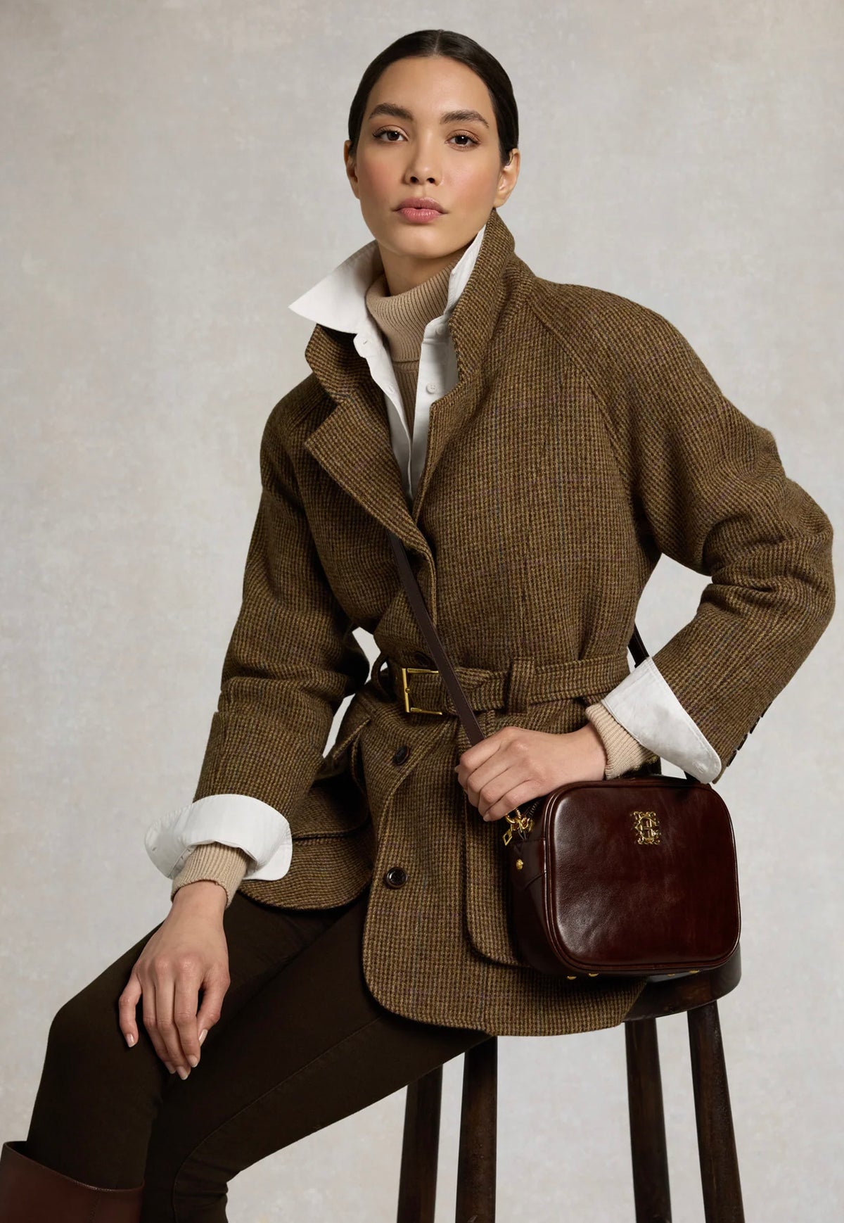 Cotswold Belted Jacket - Bamford Tweed