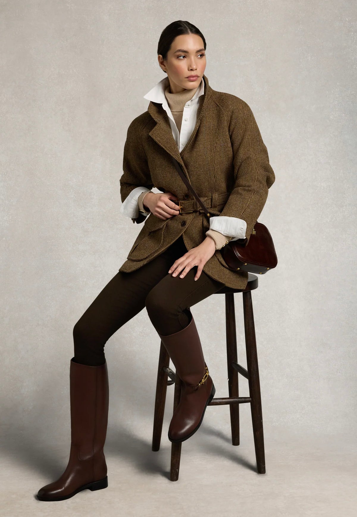 Cotswold Belted Jacket - Bamford Tweed