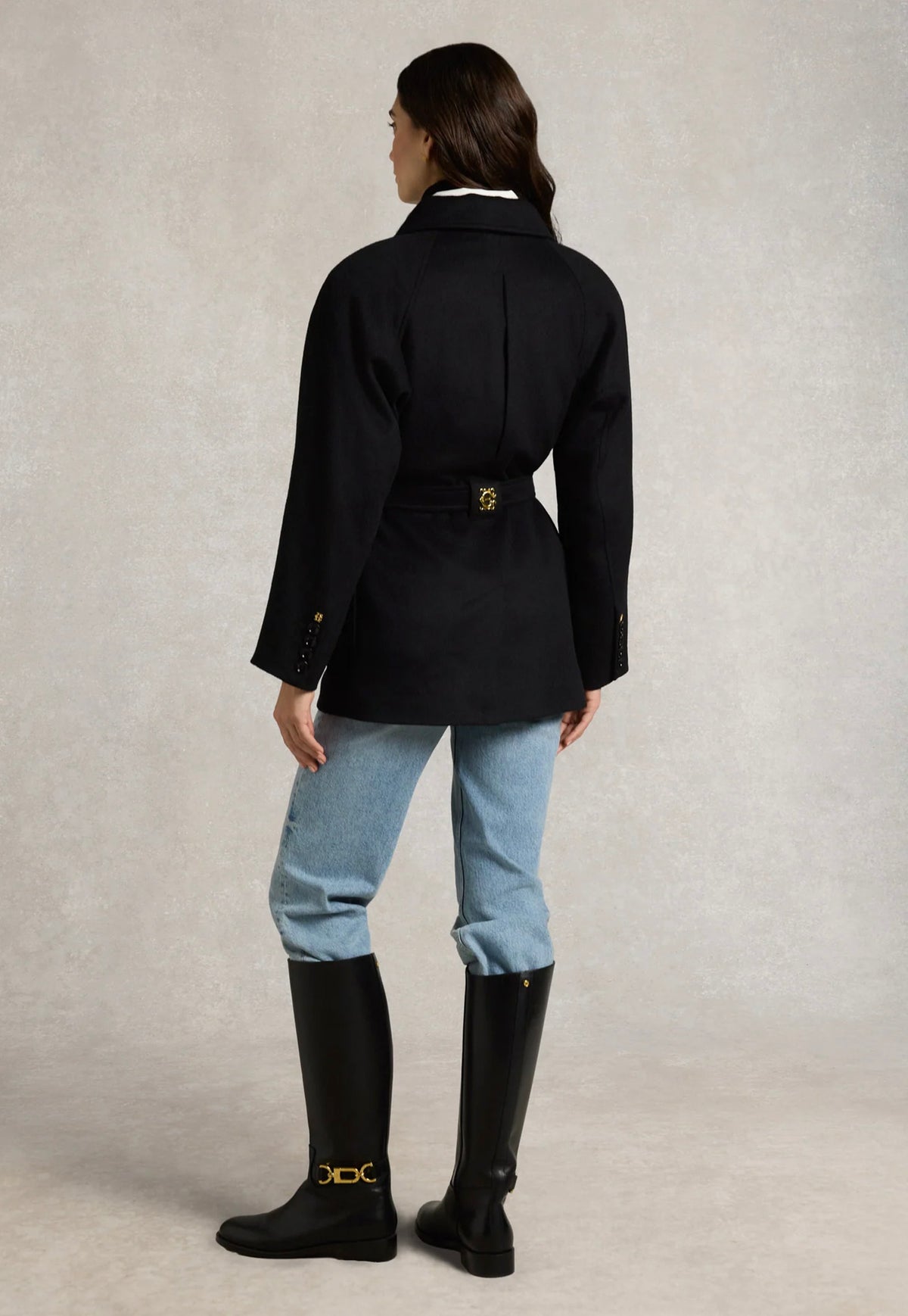 Cotswold Belted Jacket - Soft Black