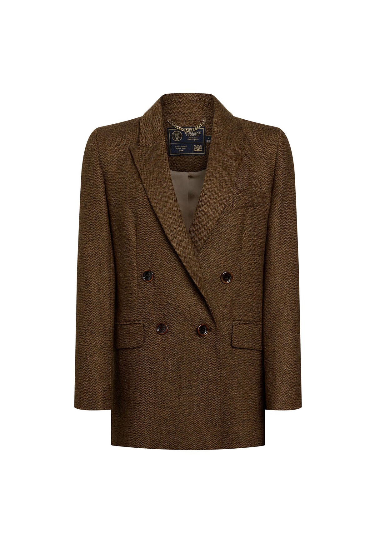 The Portman Blazer - Tobacco Herringbone