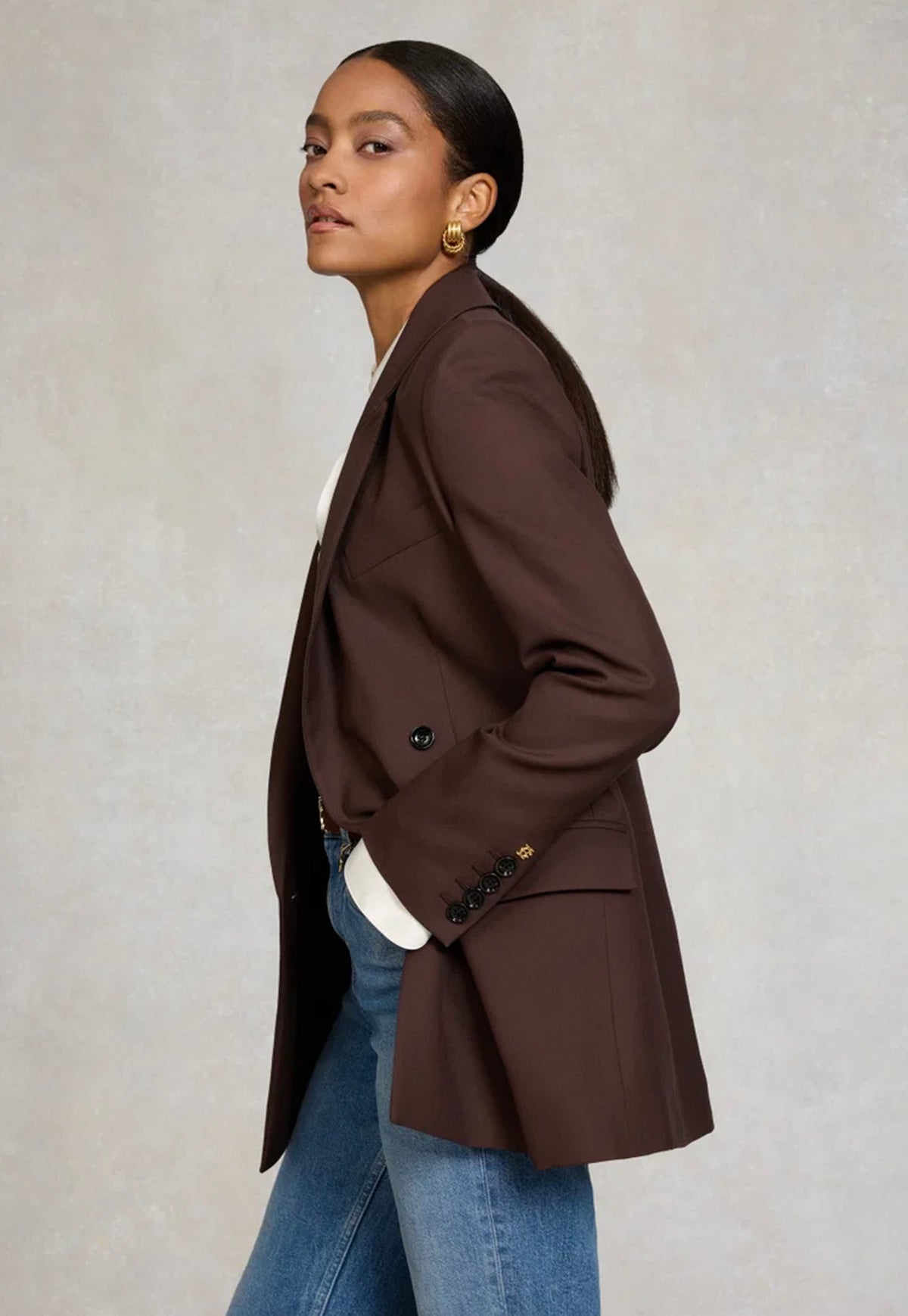 The Portman Blazer - Walnut Twill