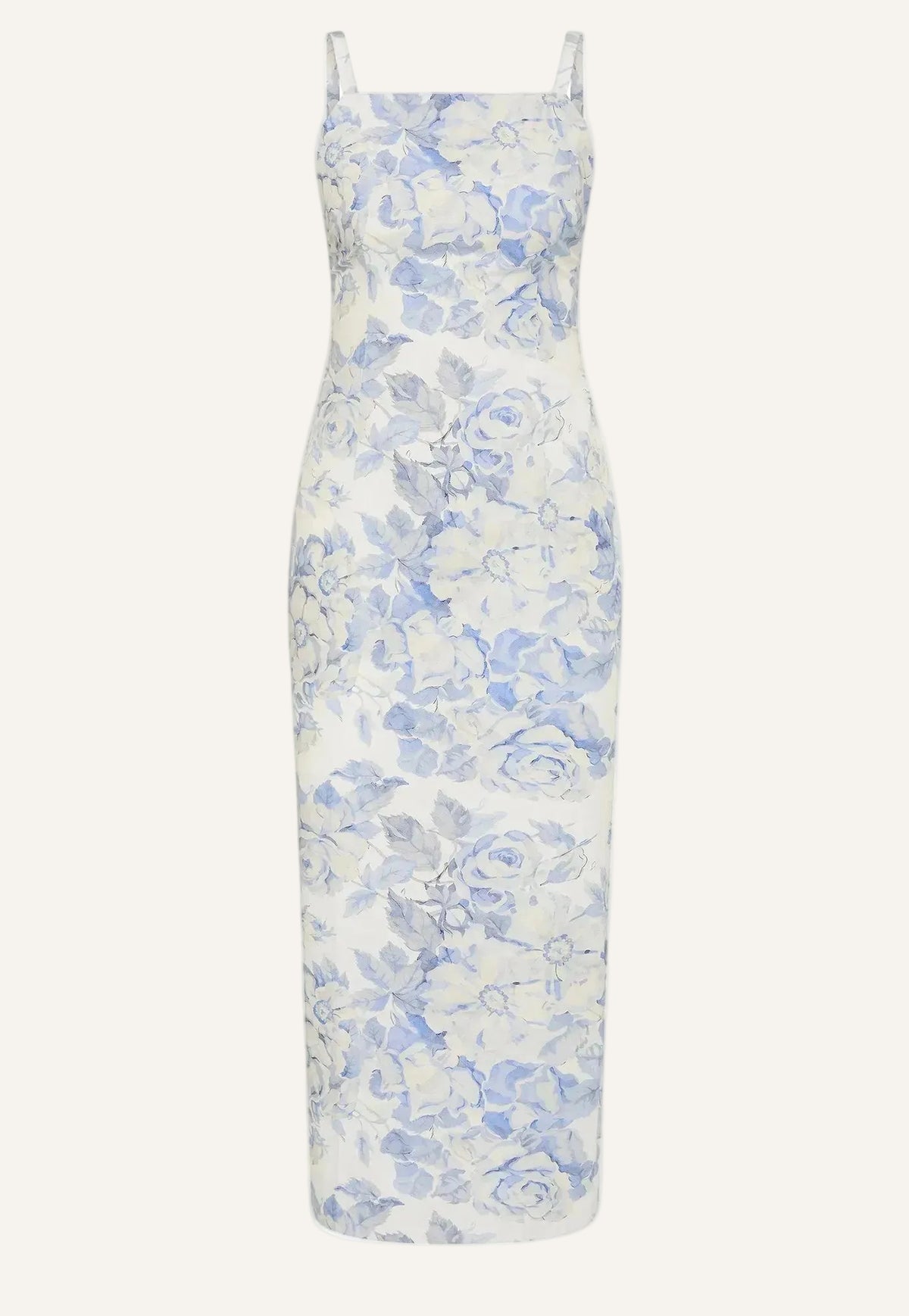 Save The Date Dress - Vintage Blue Floral