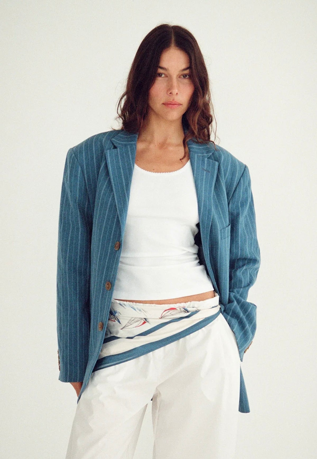 Silk Scarf - Sail Boats